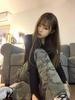 Hong Kong Style Women's High Waist Camouflage Denim Jeans - Retro Loose Wide Leg Casual Pants