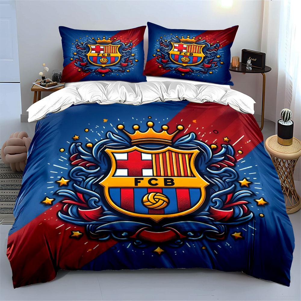 FC Barcelona Crest Design. Bedding Sets Duvet Cover Sets Duvet Covers Pillowcases(1*Duvet Cover 2*Pillowcases Without Duvet Insert)