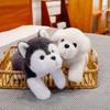 New Cute Simulated Husky Doll Sleeping with Soft and Cute Dog Pillow Comforting Doll Girl and Child Gift