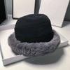 Soft Women Plus Velvet Casual Warm Panama Hat Sun Cap Bucket Hat Fisherman Cap