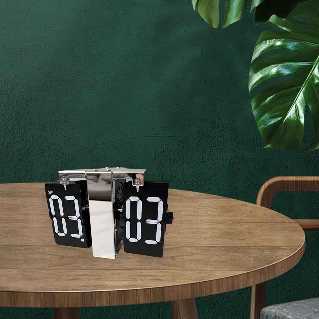 Digital Flip Clock for Wall Mounting 21x7.5x14cm Automatic Page Turning Study And Kitchen