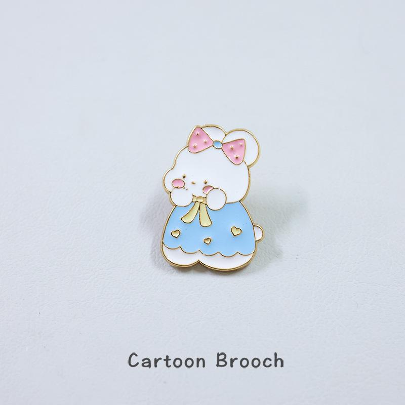 Fish Fox Strawberry Enamel Pin Lovely Brooch Cartoons Badge For Bags Jeans Hoodies Denim Lapel Pin Jewelry Kids Best Gift