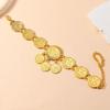 Coin Shape Ankle Bracelet with Adjustable Length Fashion Jewelry Ankle Ornament Alloy Texture Suitable for Any Occasion