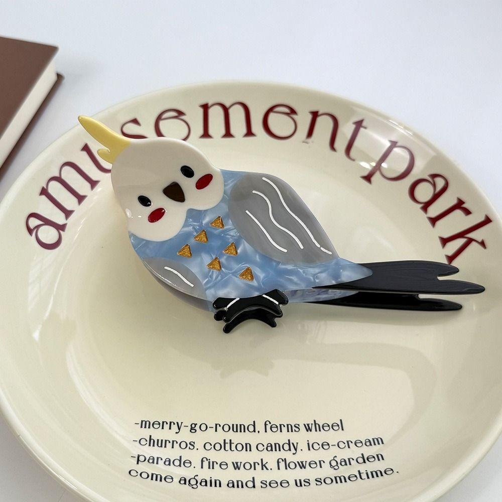 Cute Acetic Acid Hair Claw Creative Bird Hair Claw Fashion Cartoon Animal Shark Clip  Female