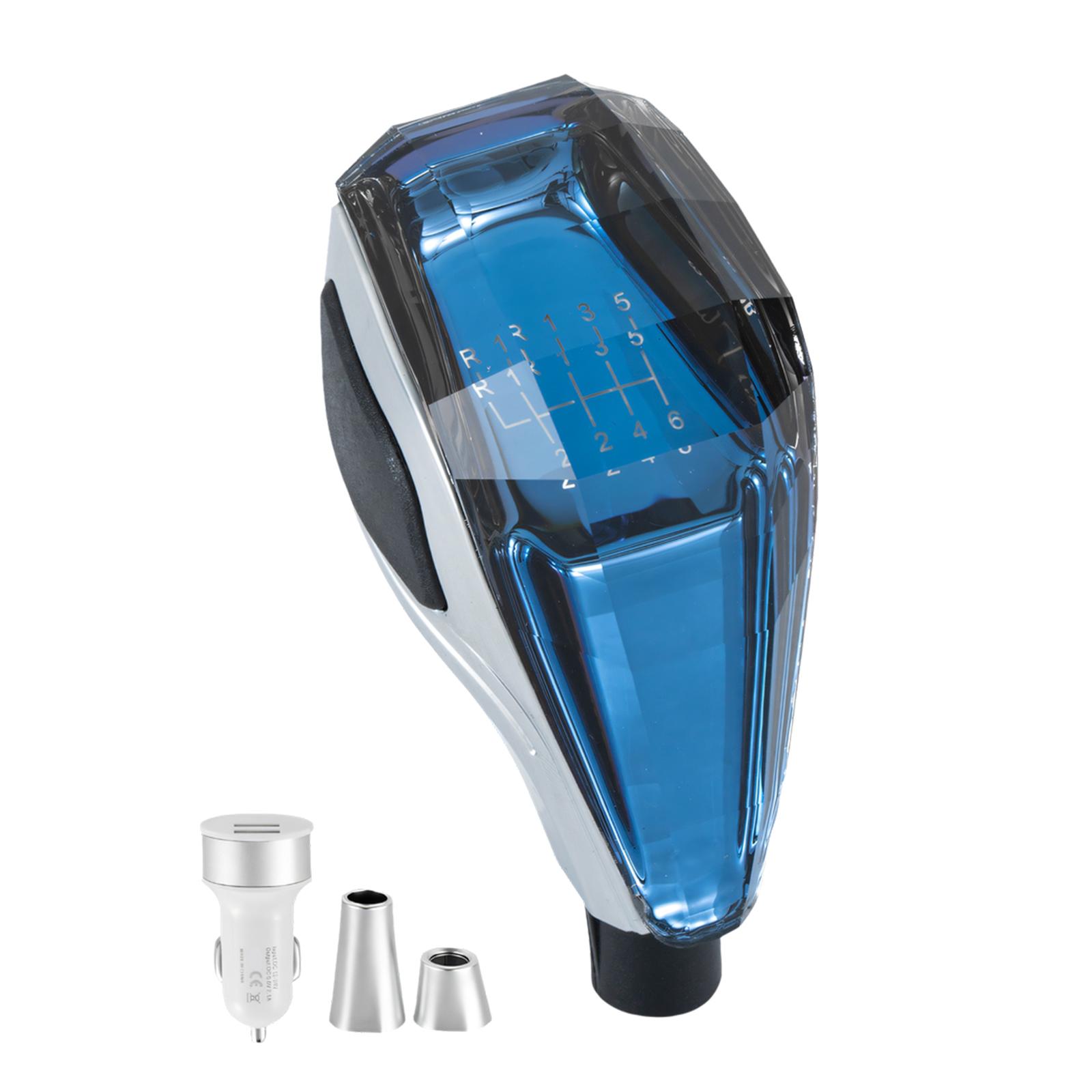 Стильный светящийся в темноте переключатель передач с несколькими режимами освещения. Запасная ручка для безопасного вождения ночью.