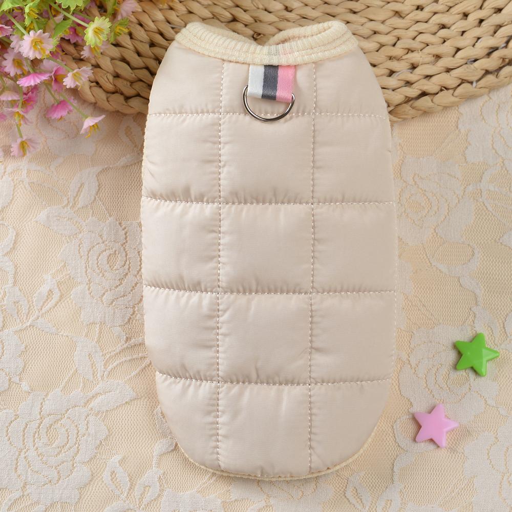 Fur Padded Dog Vest Clothes Warm Cotton Dogs Coat Pet Winter Jacket Clothes Small Medium Dogs Clothing French Bulldog Chihuahua