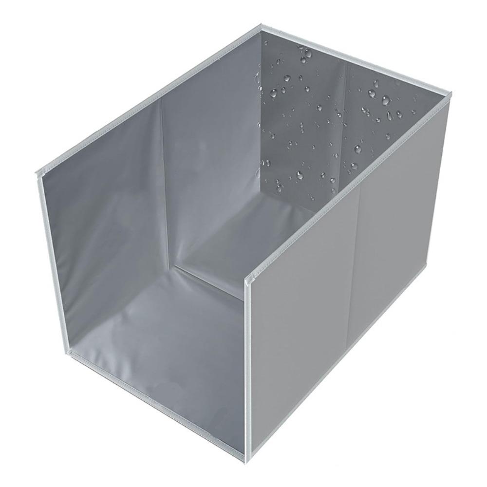 Open Top Cat Litter Box Enclosure High Sided Waterproof Cat Litter Box Baffle Foldable Portable Cat Litter Box Fence