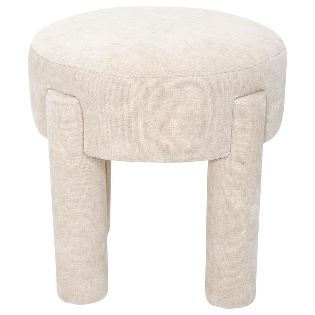 Gepolsterter Hocker Riva in Beige
