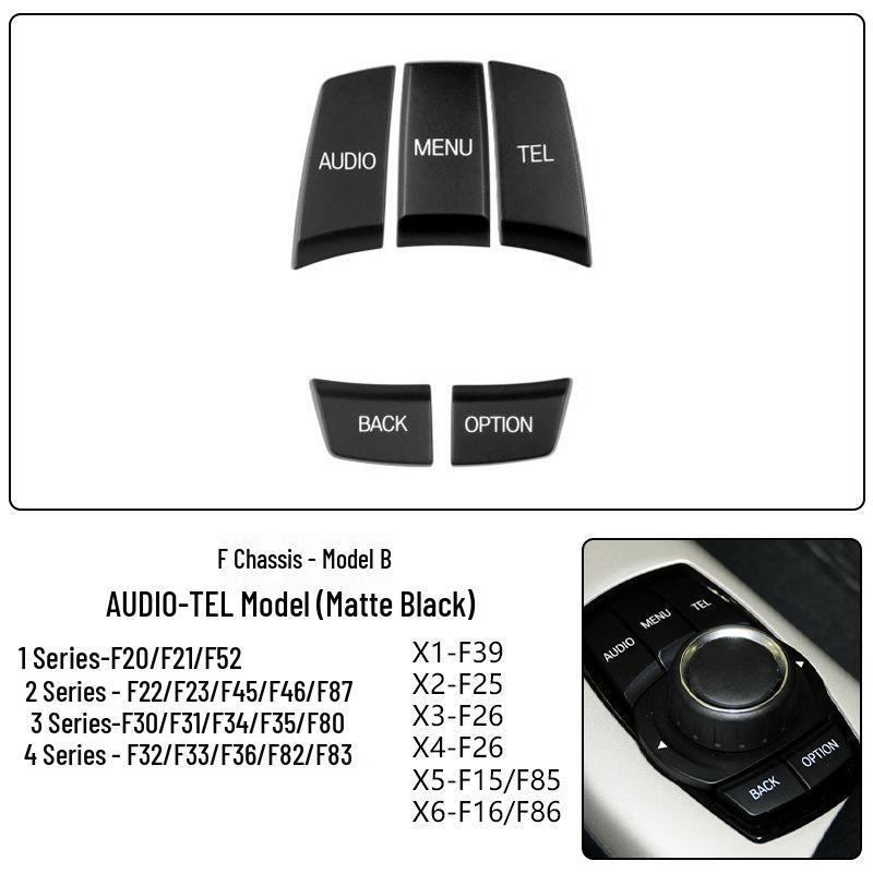 Compatible with BMW Series 1-7, X3, X4, F10, F18, F30, F02 - Multimedia Knob Button Switch