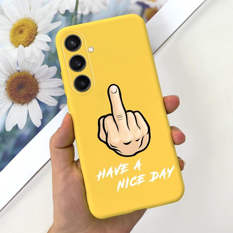 For Samsung Galaxy S23 FE Fashion Sunflower Butterfly Painted Case For Samsung S23FE 5G S 23fe SM-S711B Soft Silicon Jelly Cases