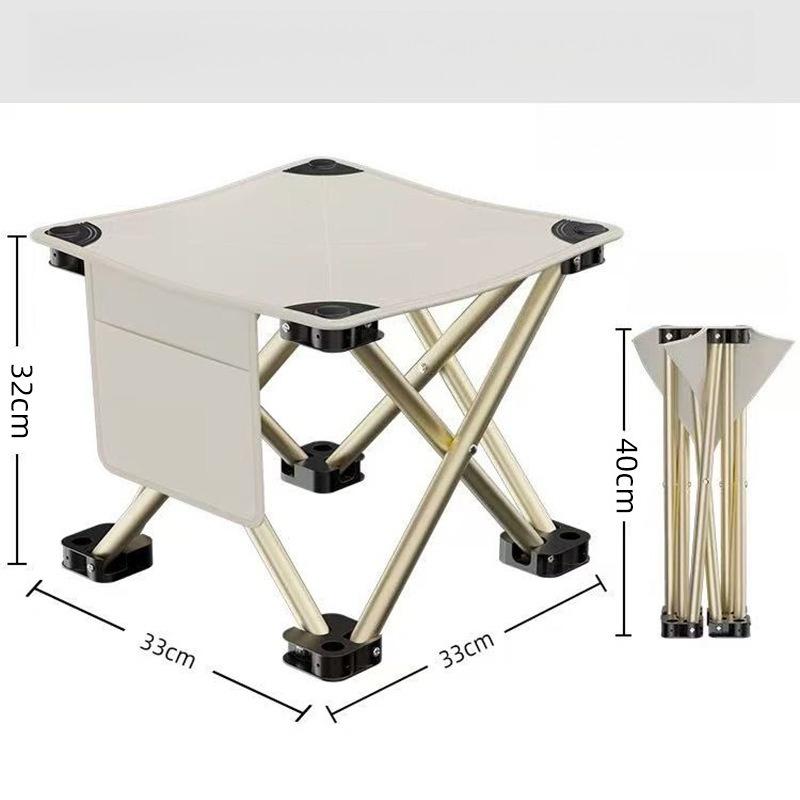 Camping folding chair portable train high-speed rail no seat art sketching fishing lightweight folding stool small Mazza