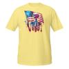 USA Skeleton Patriotic T-Shirt | Funny Fourth of July American Flag Skull Tee