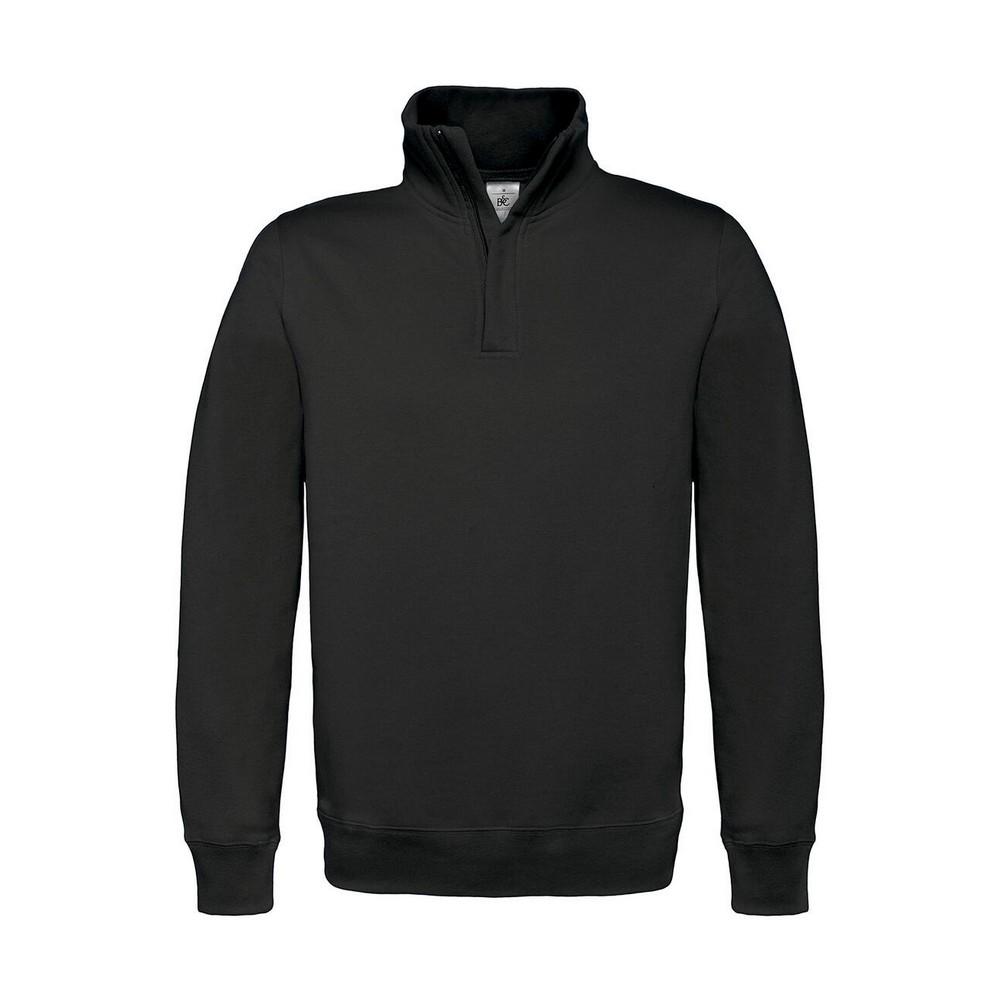 B&C Mens ID.004 Cotton Quarter Zip Sweatshirt