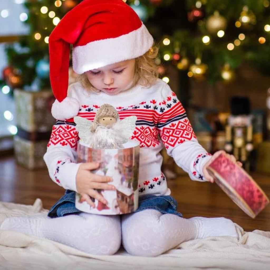 3 Stück Engelspuppen-Anhänger, weihnachtliche hängende Engelspuppen-Anhänger, Plüschpuppen-Engel-Ornamente für Weihnachtsfeier, Neujahr, Geburtstagsfeier, Hochzeit