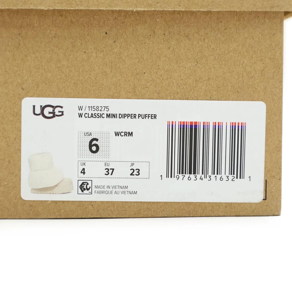 1158275-WCRM UGG Women's Classic Mini Dipper Puffer White Ceramic (Women's)