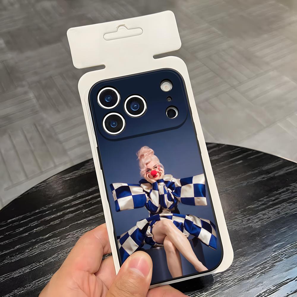 Singer K-Katy Perry Phone Case For IPhone 17 Air 16 E Pro Max 15 14 13 Mini 12 Pro 11 Max Plus Black Soft Shell