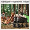 Zusammenklappbarer Faltbarer Mehrzweck-Strandwagen Bollerwagen Schwerlast Große Kapazität Faltwagen Outdoor-Trolley Tragbarer Garten-Campingwagen