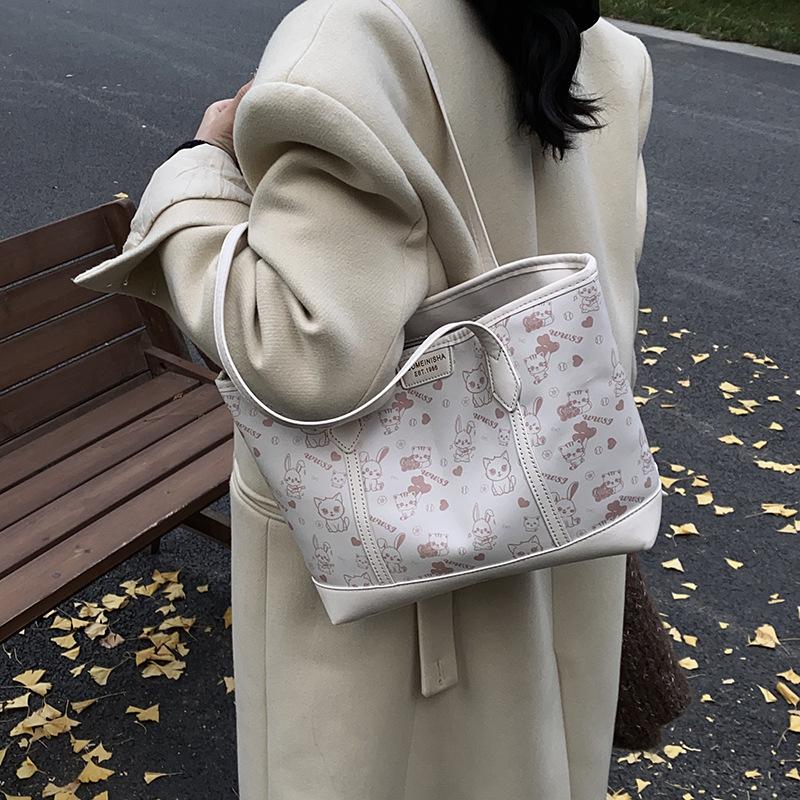 Velkokapacitní taška Dámská Nová Ležérní Univerzální Taška přes rameno Nákupní taška Módní Třída Dojíždění Tote taška