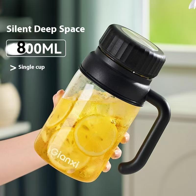 

Стакан стеклянный большой емкости Gianxi для женщин, в стиле высокой красоты, офисный, для чая, с разделением влаги, бутылка для воды 800-1000ml