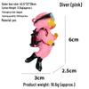 Blue Diver Fish Tank Ornament Set - Floating Aquarium Decoration Gift