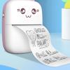 Mini Cat Thermal Label Printer Bluetooth Phone Printer Fun Print Pink