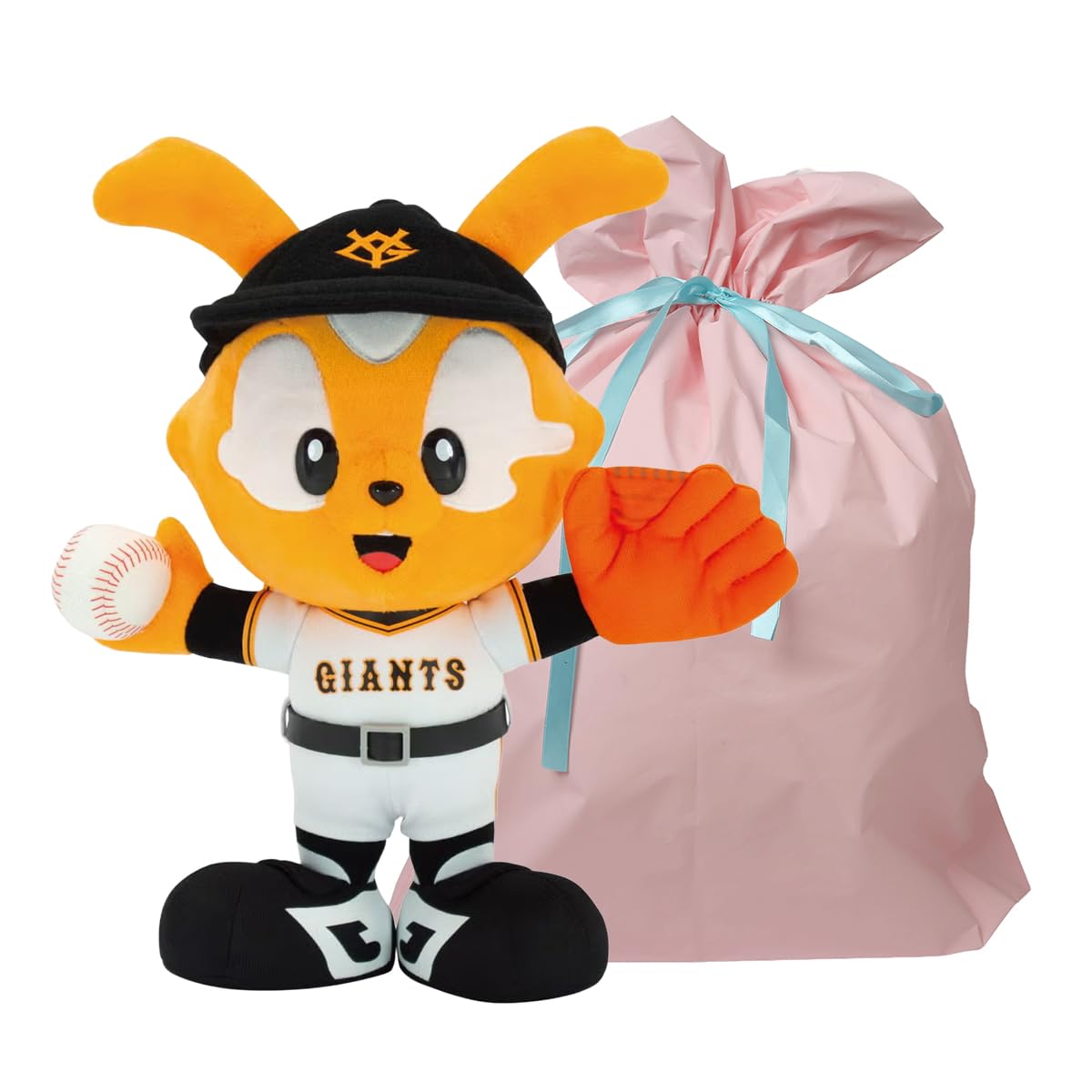 Yoshitoku Victory Jabbit S total Pitcher Plush Toy Official Licensed Comes in a Gift Bag Pink Color (30cm length) [Yomiuri Giants] Product, (with