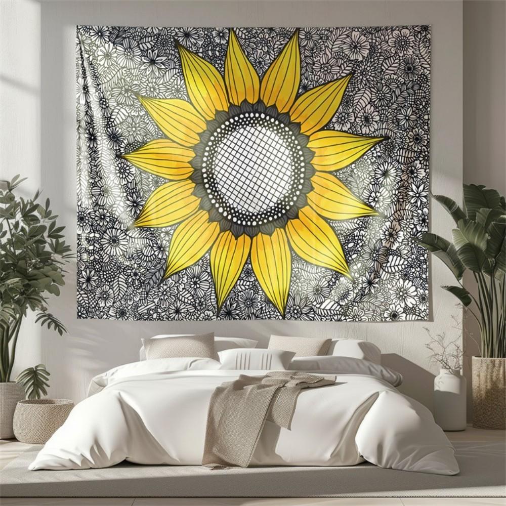 

VIKAMA Nordic Mandala Printed Rug For Use In Living Rooms And Bedrooms For Home Decoration DirtResistant And Washable 74x94cm(29x37in)