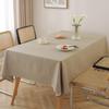 Cotton And Linen Fabric Solid Color Tablecloth Dining Table Cloth Coffee Table Cover Rectangular Tablecloth Household Simple