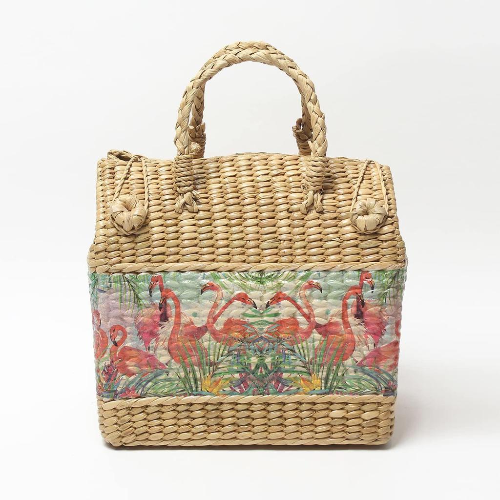 India Picnic Baskets | Lunch Basket | Cane or Jute Basket | Cane Basket for Gifting | Wicker Baskets (Multi Colour 4)