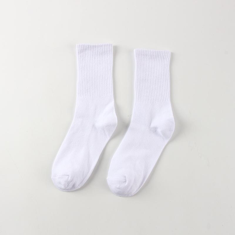 

Унісекс Базові Чорно-Білі Спортивні Шкарпетки До Середини Ікри з Органічної Бавовни One Size (35-45)