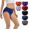 Mid-Waist Plus Size Breathable Period Panties with Absorbent Crotch