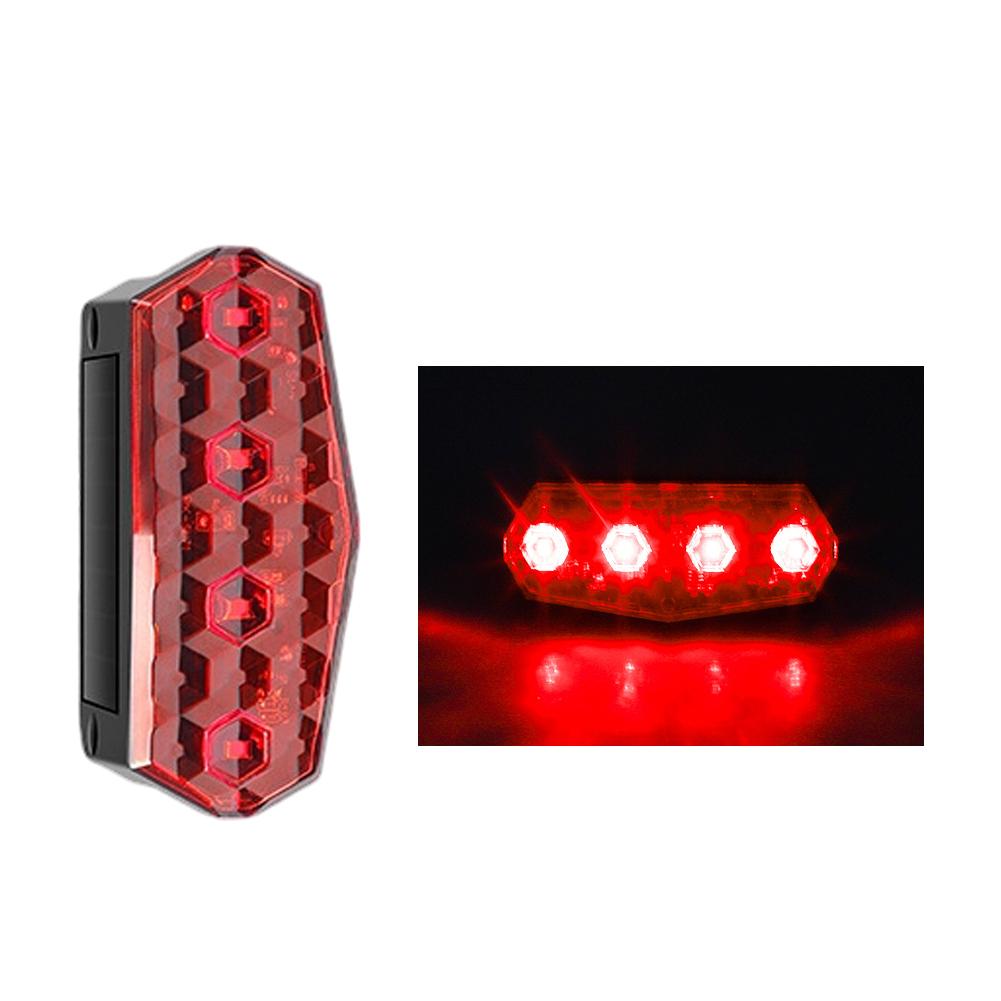 Solar Truck Right Angle Warning Light Smart Light Vibration Sensor Side Marker for Semi-Trailer Waterproof No Wiring Needed