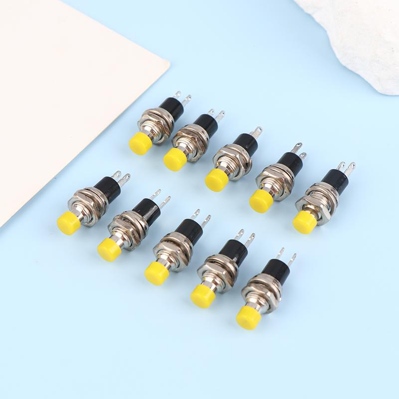 10Pcs Pbs-110 7Mm Momentary Push Button Switch Press The Reset Switch Momentary On Off Push Button Micro Switches