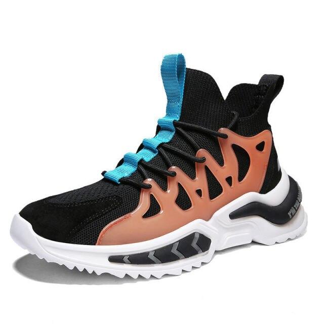 Men Women Running Shoes Tail Light Static Reflective Black Walking Sneakers Breathable Tennis Sport Shoes