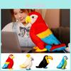 Colorful Parrot Plush Toy Pillow Wholesale Gift With Logo Cartoon Animal Decorative Ornament 25cm 0.2kg