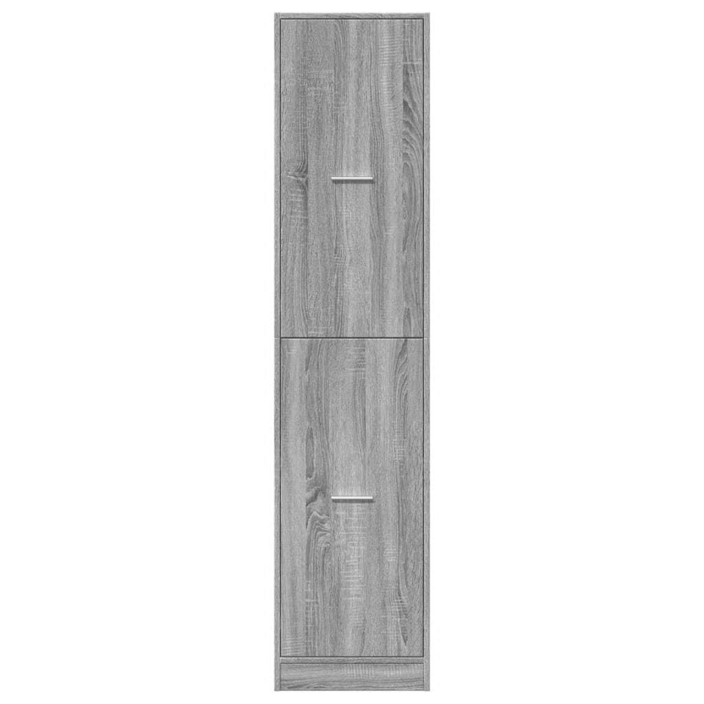 Pharmacy Cabinet Grey Sonoma 40 X 41 X 174.5 Cm Particleboard