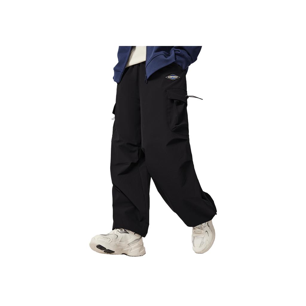 Li Ning Sports Lifestyle Series Loose Fit Pattern Logo Casual Pants Women Pants AKXV328-3