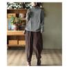 New Ladies Large Size 4XL Haren Pants Autumn Winter Female Thicken Pantalons Women High Waist Splicing Together Trousers