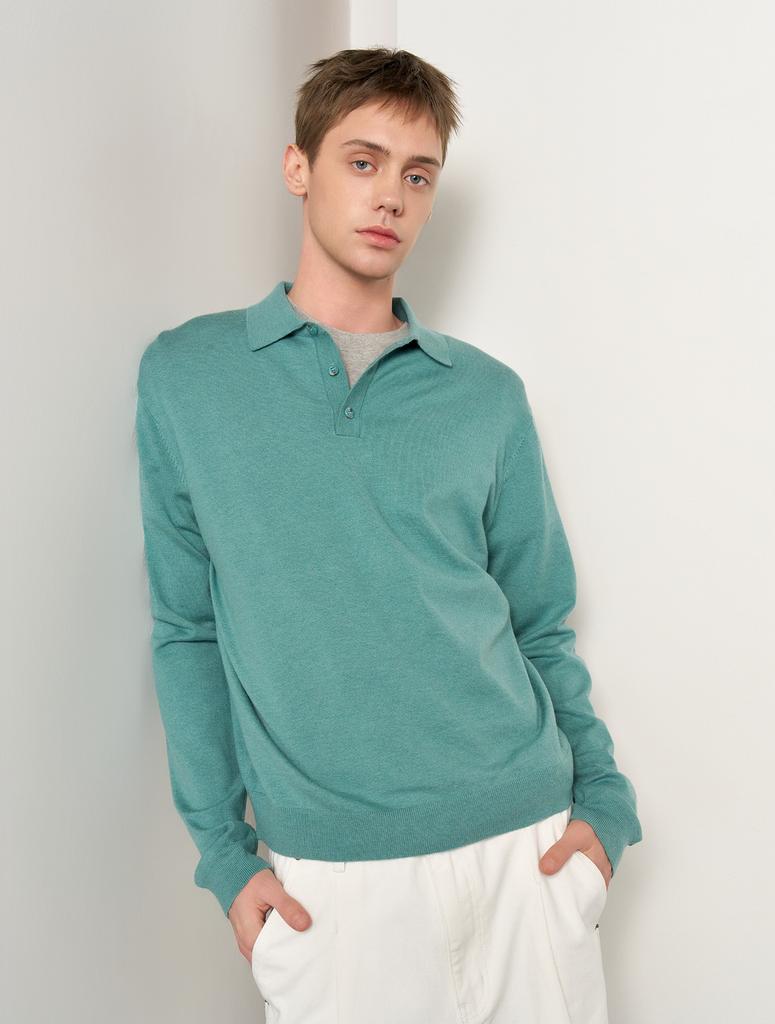 GENERALIDEA Man Wool Polo Knit [Mint] / Sbe1M05007