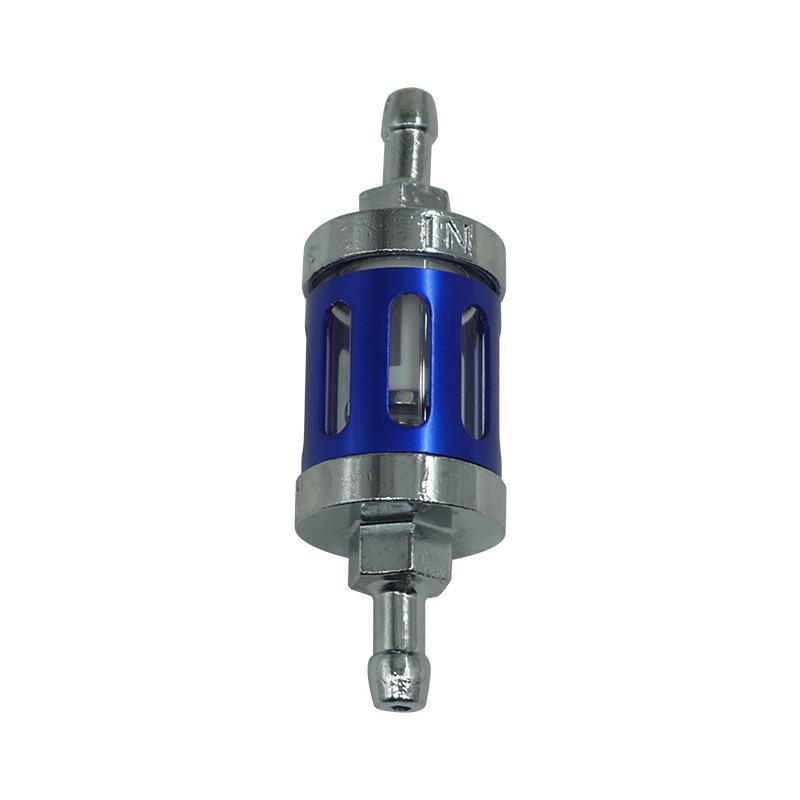 8Mm 0.31" Motorcycle Aluminum Alloy Fuel Filter Washable Visible Body Multi Color Options Fit For Motorcycle Atv Dirt Bike