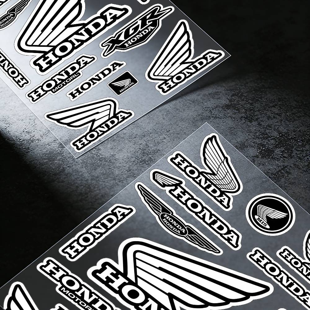 FOR HONDA RACING All Purpose Reflective Waterproof Scratch Blocker Decal Car Bike Helmet Cup Refrigerator Decorative Stickers