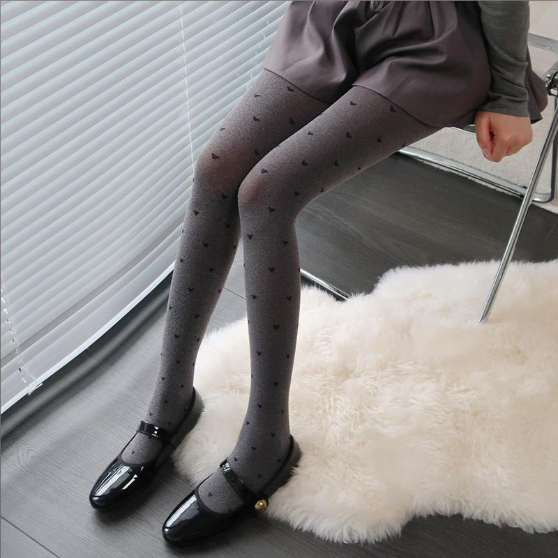 

Love Jacquard Spring and Autumn Stockings for Women Sexy Retro Polka Dot Gray Base Socks Sesame Gray Polka Dot Pantyhose One Size