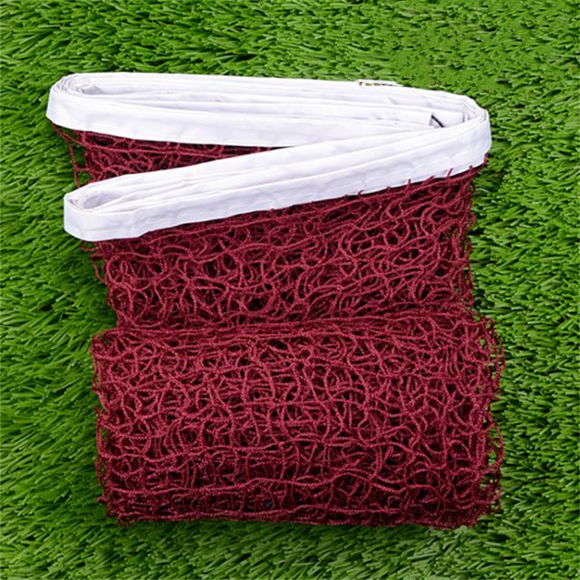 

High Quality Outdoor Badminton Tennis Net Replacement Square Mesh Badminton Net Professional Training StandardSports Net красный