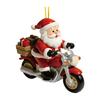 Christmas Ornament 2D Flat Acrylic Santa Claus/Snowman/Puppy Christmas Tree Hanging Ornaments for Holiday Tree Window Wall Decor
