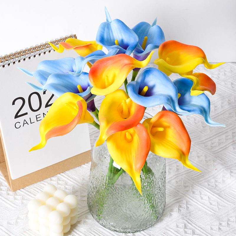 Calla Lily Fiore artificiale per la decorazione della casa, ornamenti per matrimoni