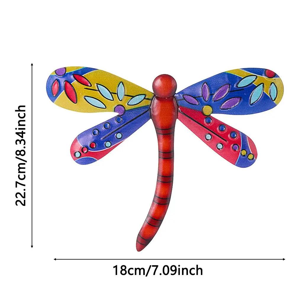 Portable Living Room Indoor Outdoor Artwork Statue Wall Decoration Garden Backyard Metal Dragonfly Art Craft Sculptures