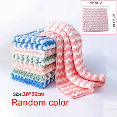 20cm 30cm Ściereczki do naczyń Coral Fleece Super Absorbent Podkładki pod garnki Ściereczka do naczyń Ściereczka do czyszczenia naczyń kuchennych Ręczniki Serwetki Ściereczka do naczyń Ściereczki