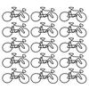 15Pcs Bike Shape Paper Clips Assorted Color Metal Paperclips File Paper Clamp Metal Bookmarks Clip for Office School