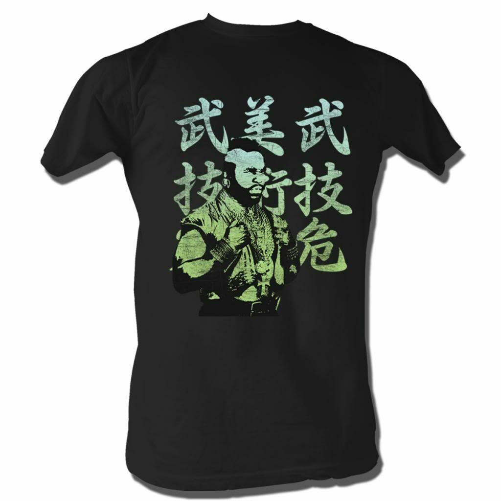 Mr. T Japanese Black T-Shirt Mens Womens Tees Top S