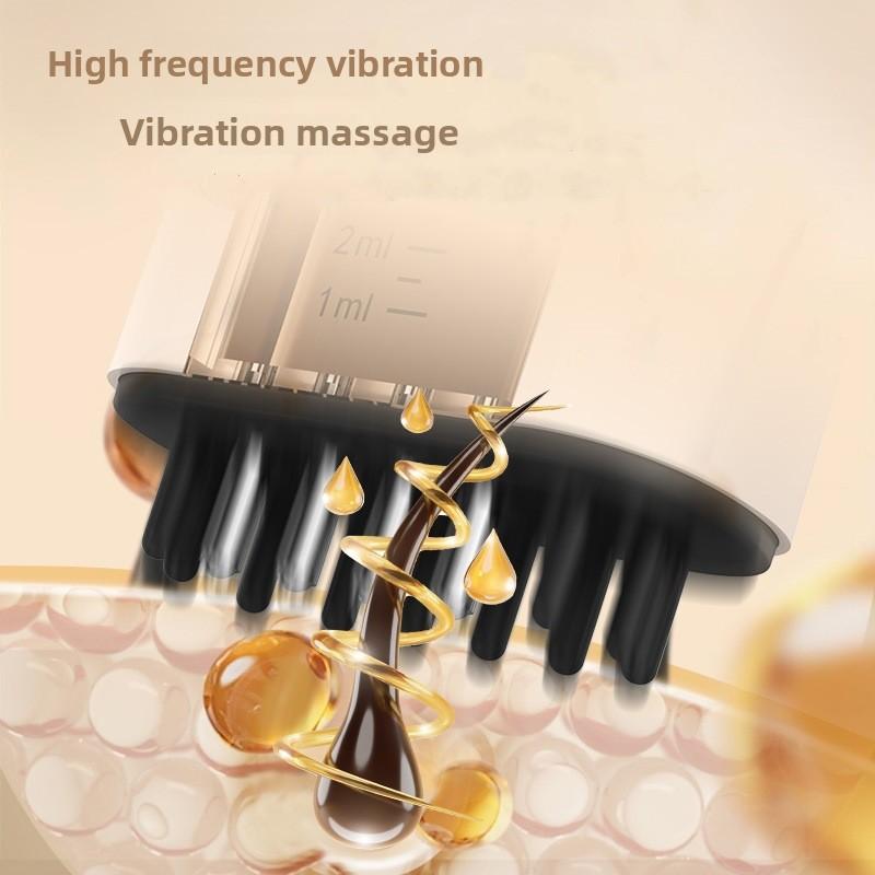 EMS Microcurrent Scalp Applicator Liquid Comb Massage Comb Essential Oil Liquid Guiding Scalp Massager Red Light Therapy
